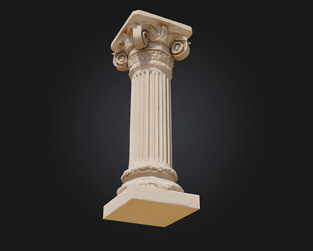 Corinthian Elegance  Classical Beauty in Architectural Detail 3D model 6