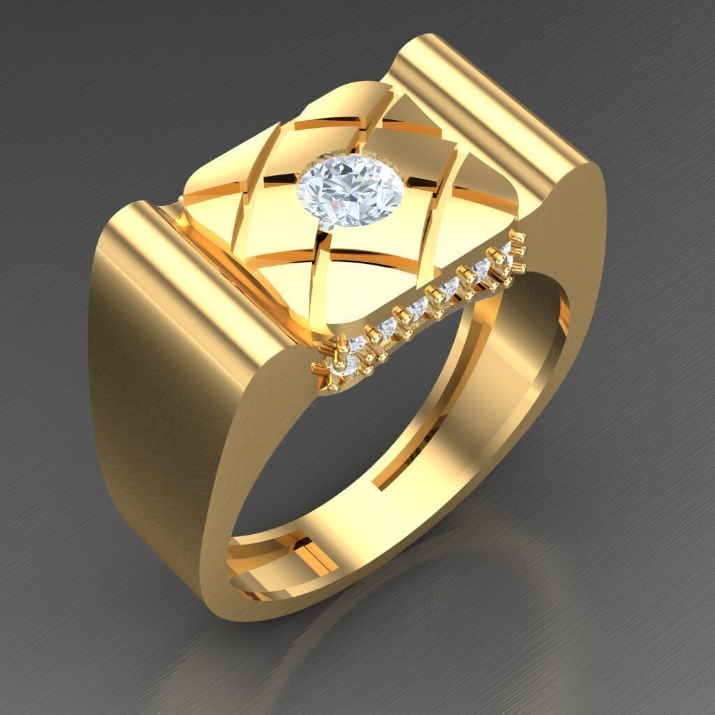 Man Ring New Design 3MR037 3D model_1