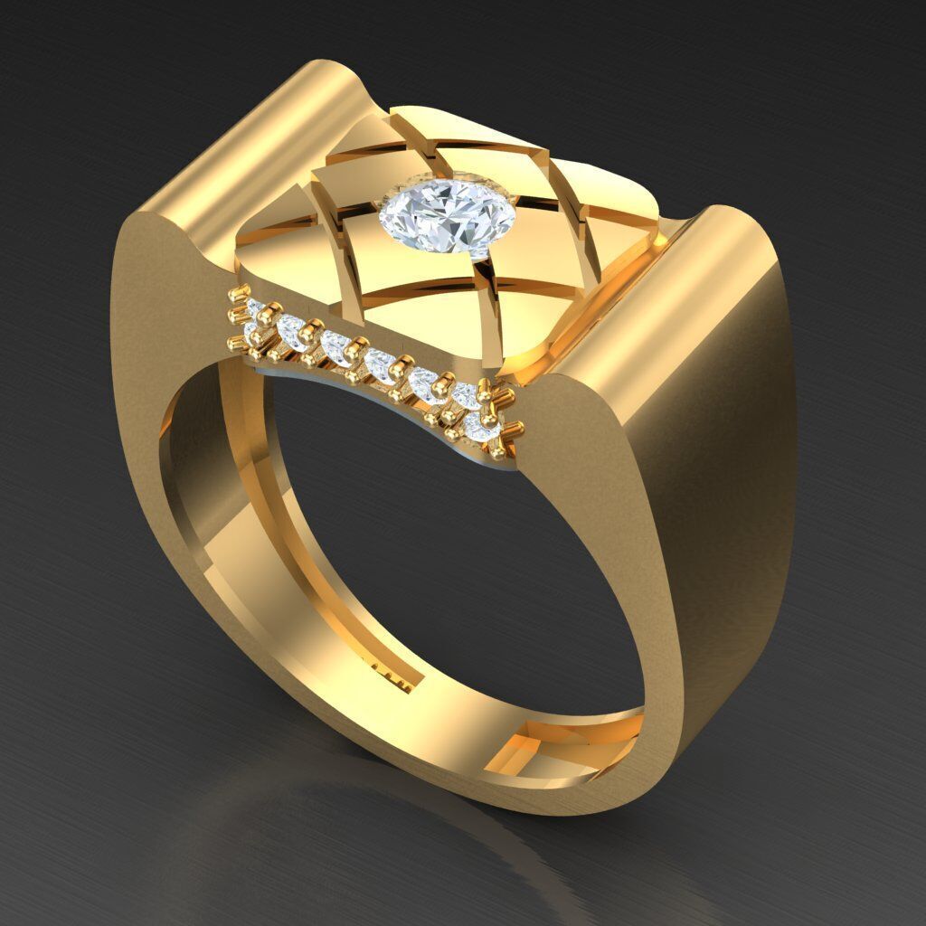 Man Ring New Design 3MR037 3D model_6