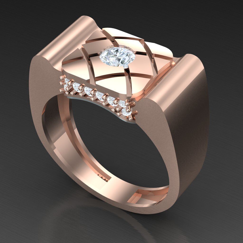 Man Ring New Design 3MR037 3D model_5