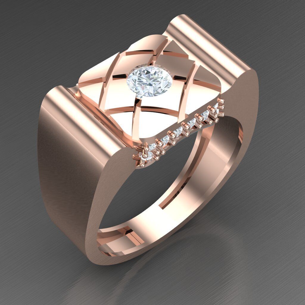 Man Ring New Design 3MR037 3D model_2