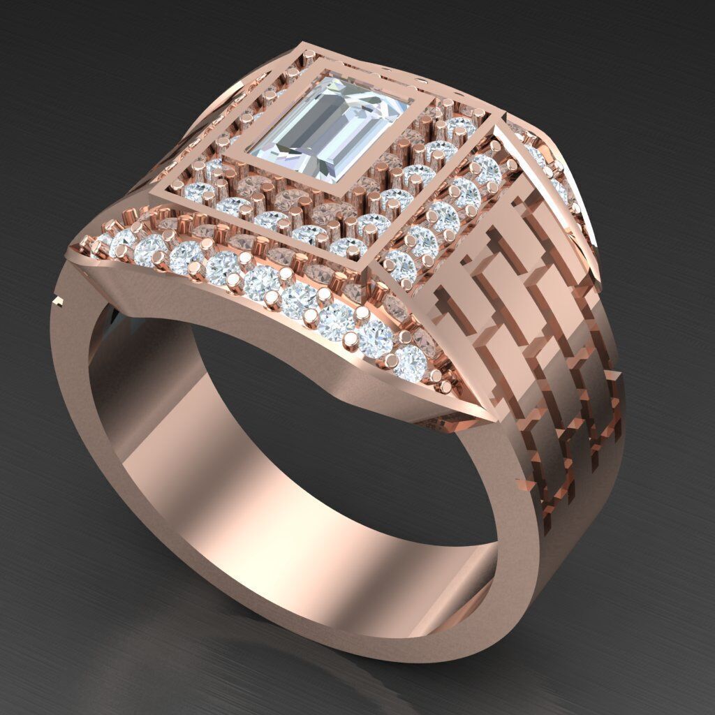 Man Ring New Design 3MR039 3D model_5