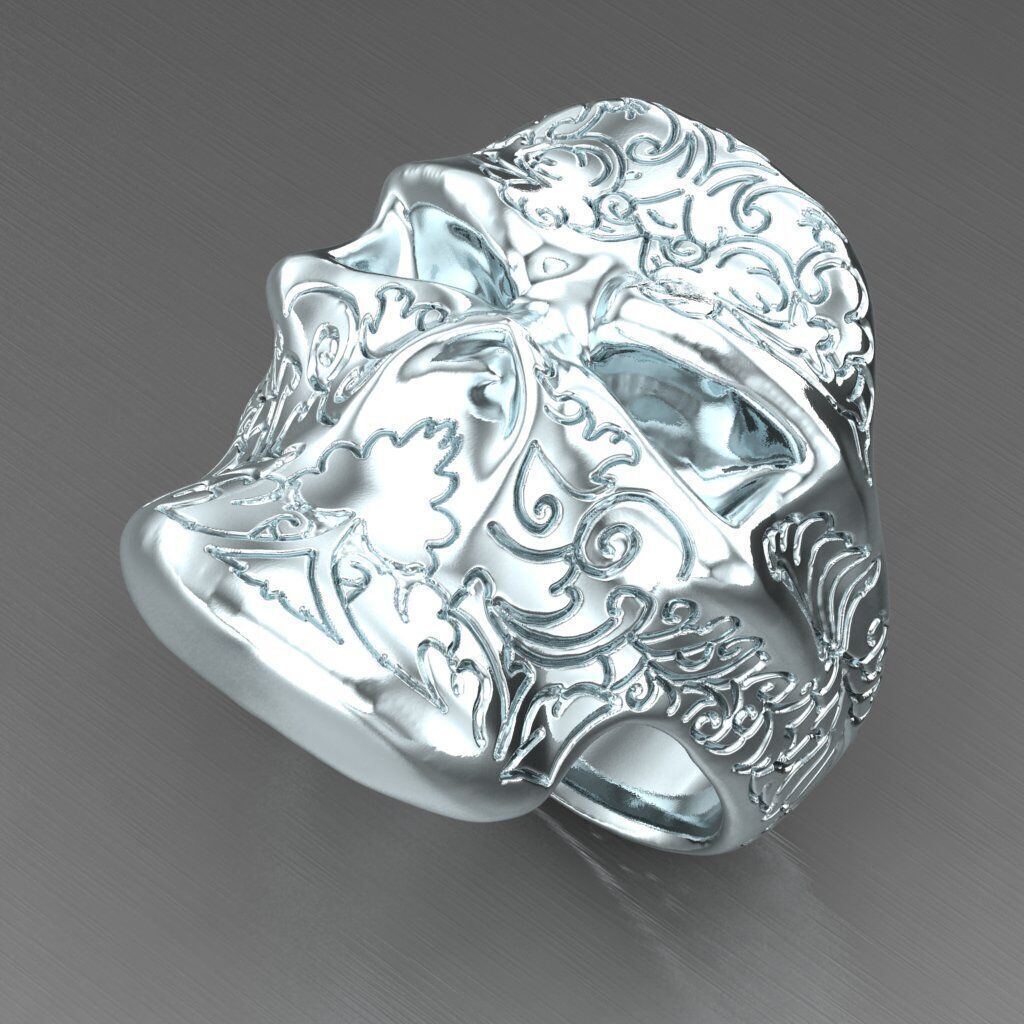 Top Diamond Men Ring STL 3DM 2MR050 3D print model_6