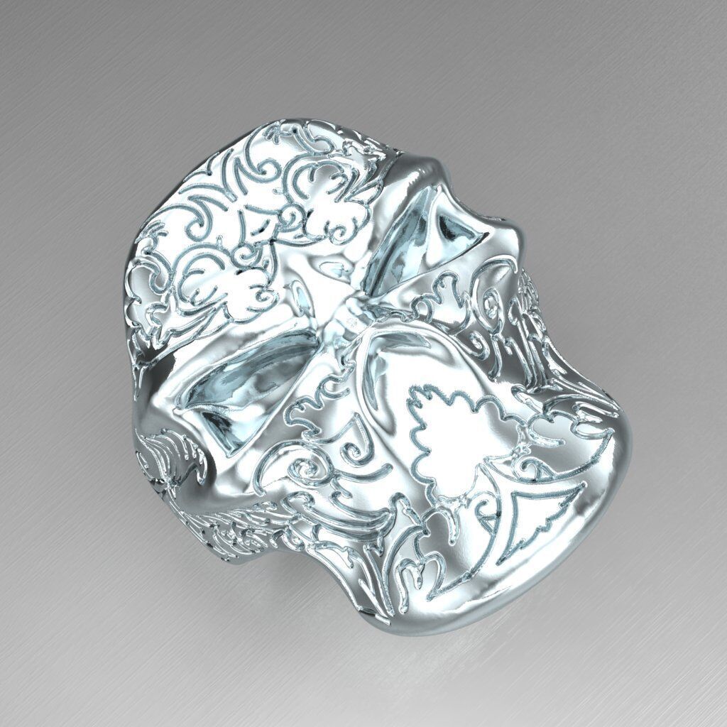 Top Diamond Men Ring STL 3DM 2MR050 3D print model_10