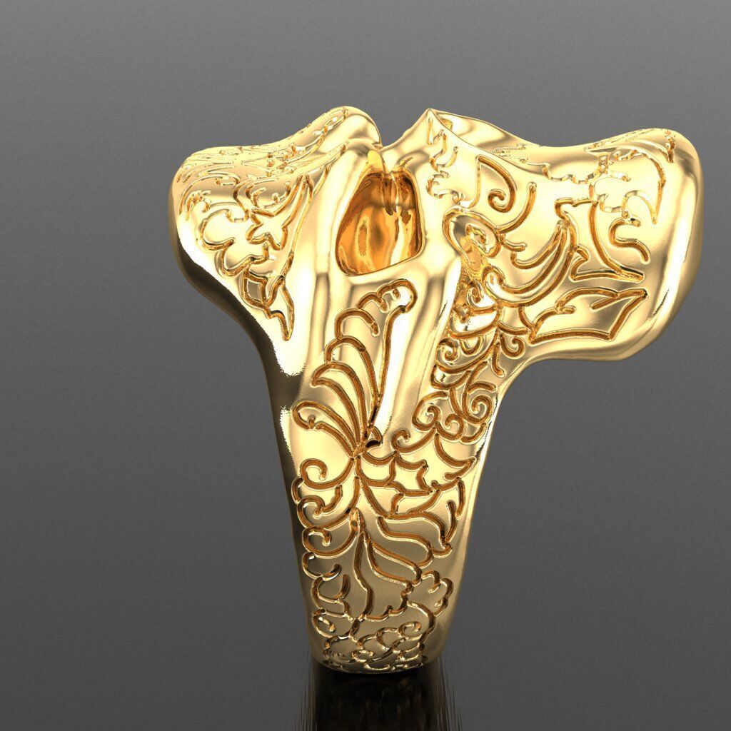 Top Diamond Men Ring STL 3DM 2MR050 3D print model_12