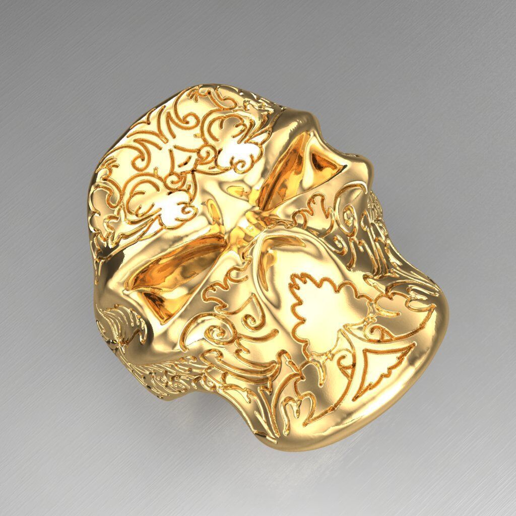 Top Diamond Men Ring STL 3DM 2MR050 3D print model_2