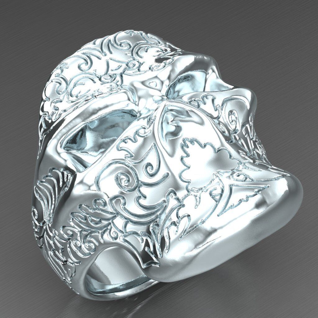 Top Diamond Men Ring STL 3DM 2MR050 3D print model_4