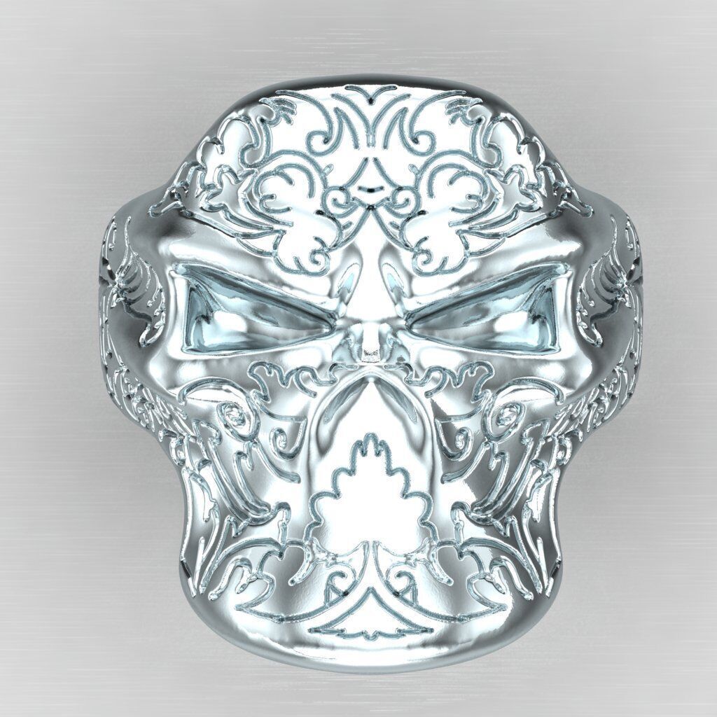 Top Diamond Men Ring STL 3DM 2MR050 3D print model_8