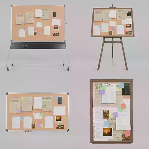 Professional Rectangular Corkboard - Customizable Collection 