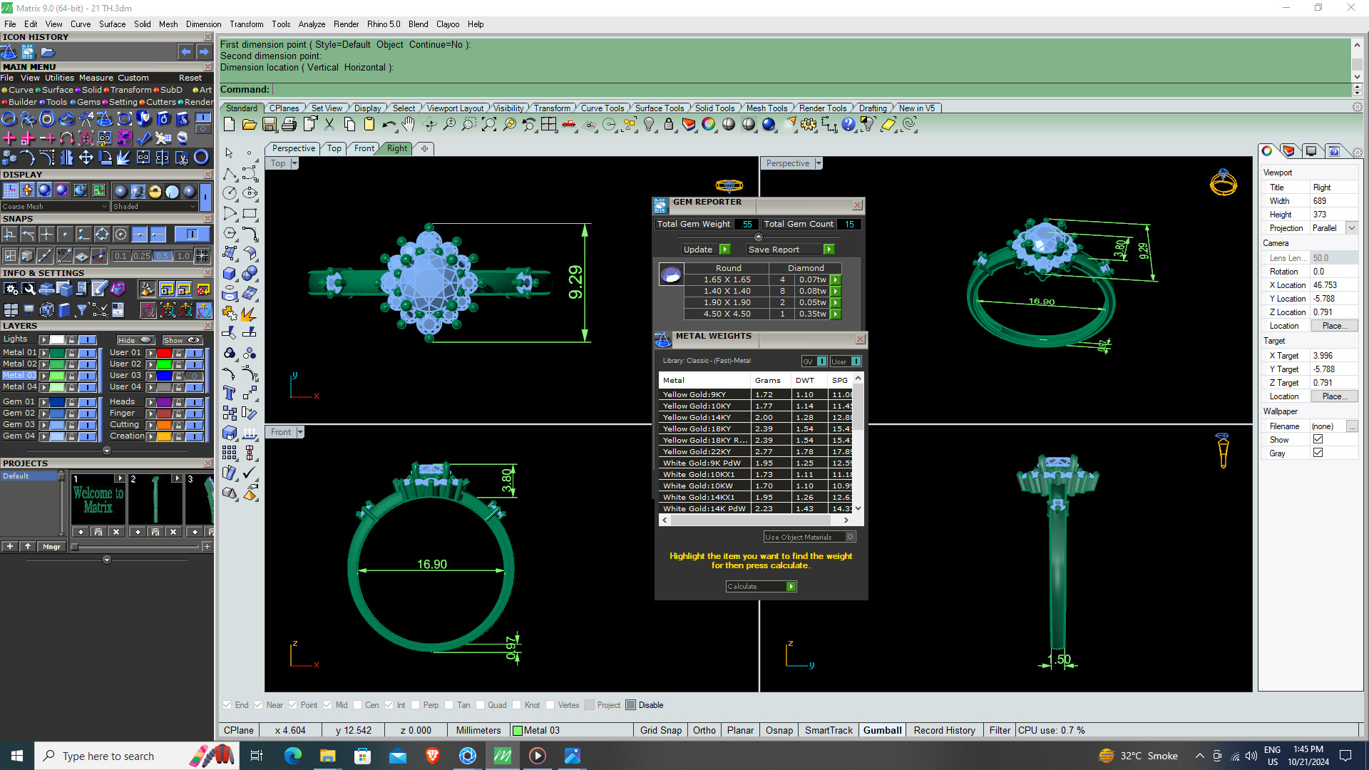 ROUND   DIAMOND RING -CAD-007 3D print model_12