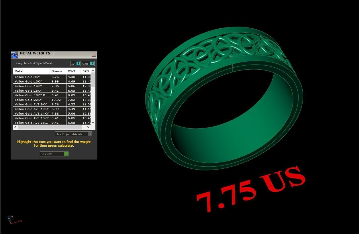 Man Ring New Design 3MR044 3D model_12