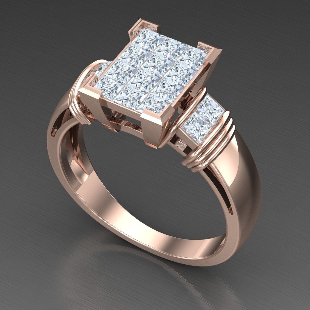Man Ring New Design 3MR046 3D model_5
