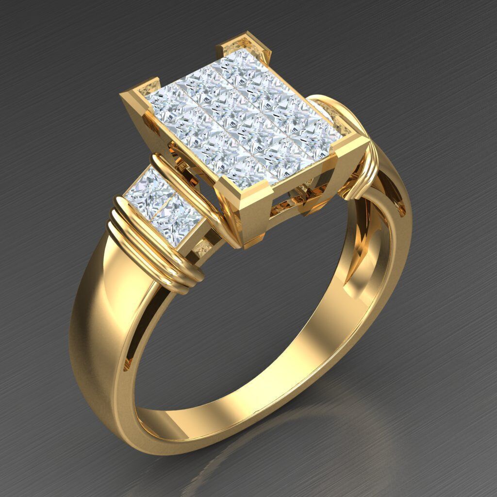 Man Ring New Design 3MR046 3D model_1