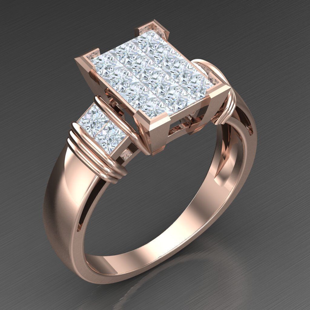 Man Ring New Design 3MR046 3D model_2