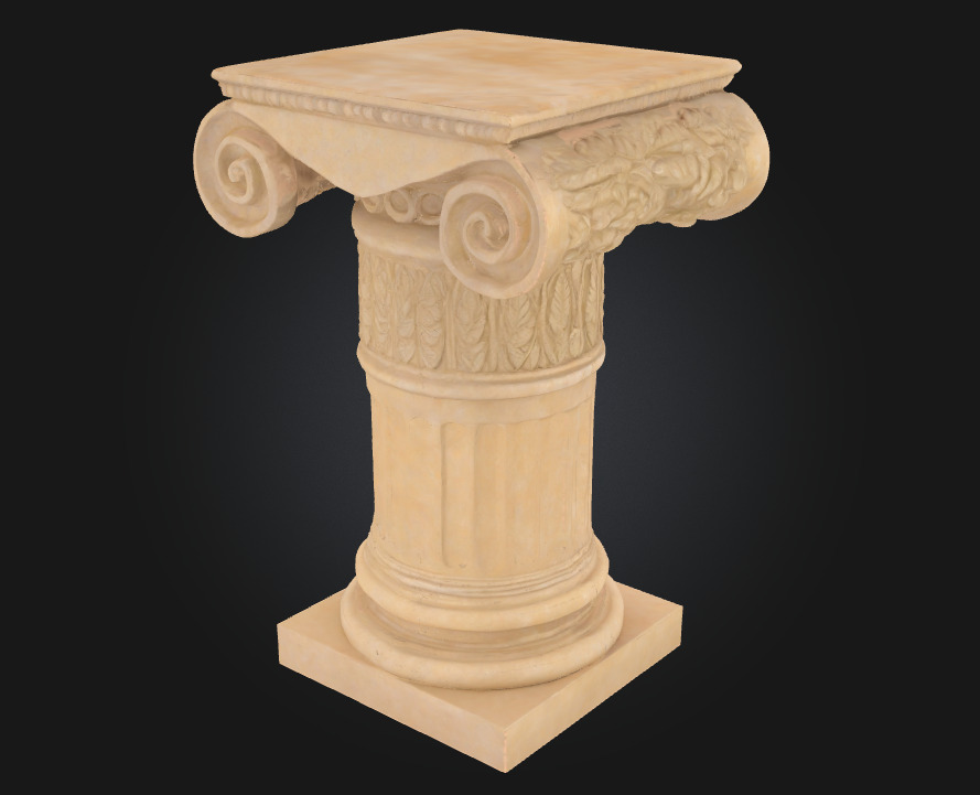 Corinthian Elegance A Pillar of Classical Grandeur 3D model_1