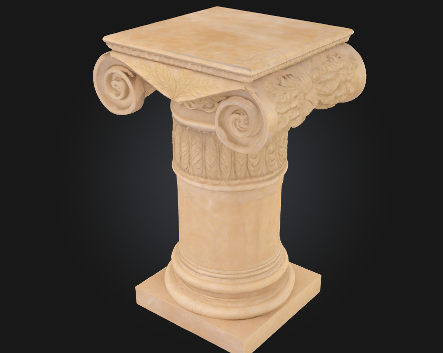Corinthian Elegance A Pillar of Classical Grandeur 3D model_2