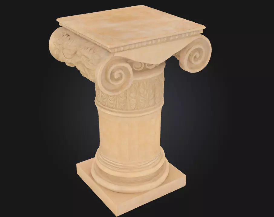 Corinthian Elegance A Pillar of Classical Grandeur 3D model_0