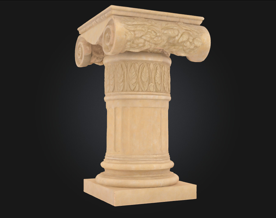 Corinthian Elegance A Pillar of Classical Grandeur 3D model_4