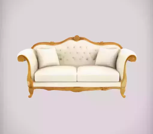 Premium Sofa Low-poly 3D model