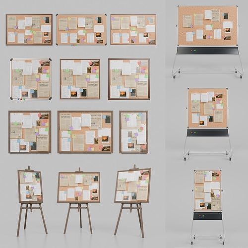 Complete Corkboard Collection - Customizable Full Pin Board Set 