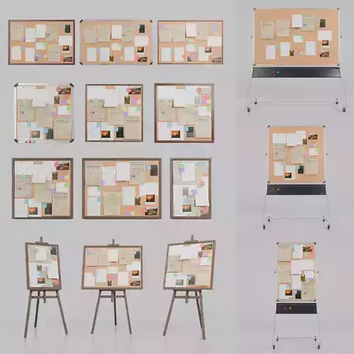 Complete Corkboard Collection - Customizable Full Pin Board Set 