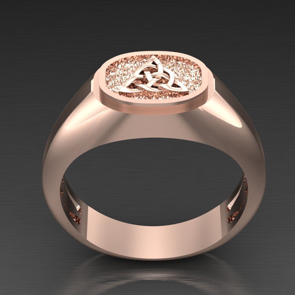 Top Diamond Men Ring STL 3DM 2MR047 3D print model_5