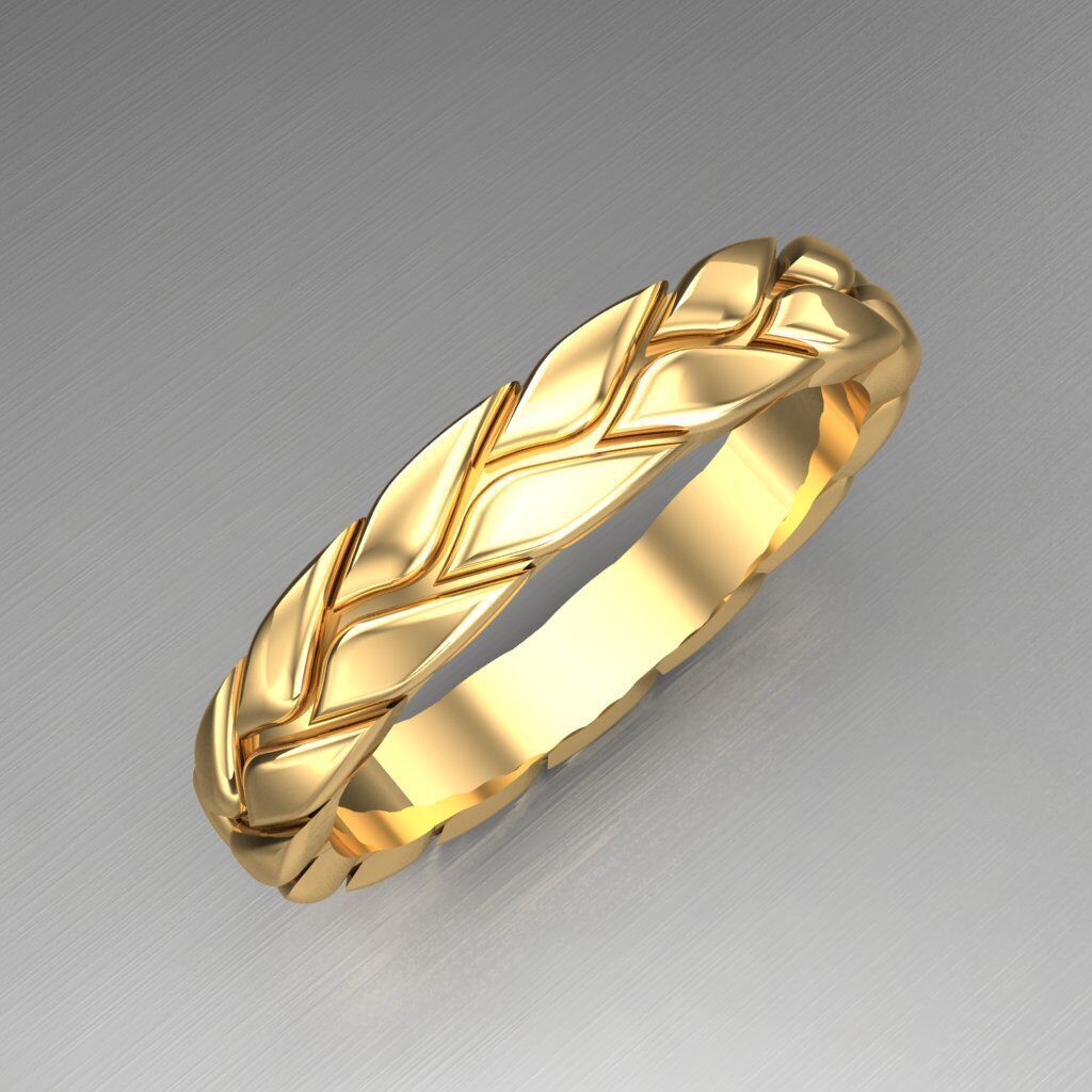 Top Diamond Men Ring STL 3DM 2MR040 3D print model_2