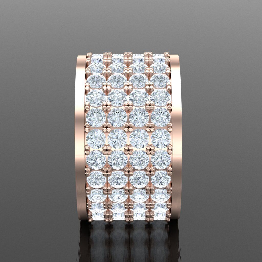 Top Diamond Men Ring STL 3DM 2MR039 3D print model_12