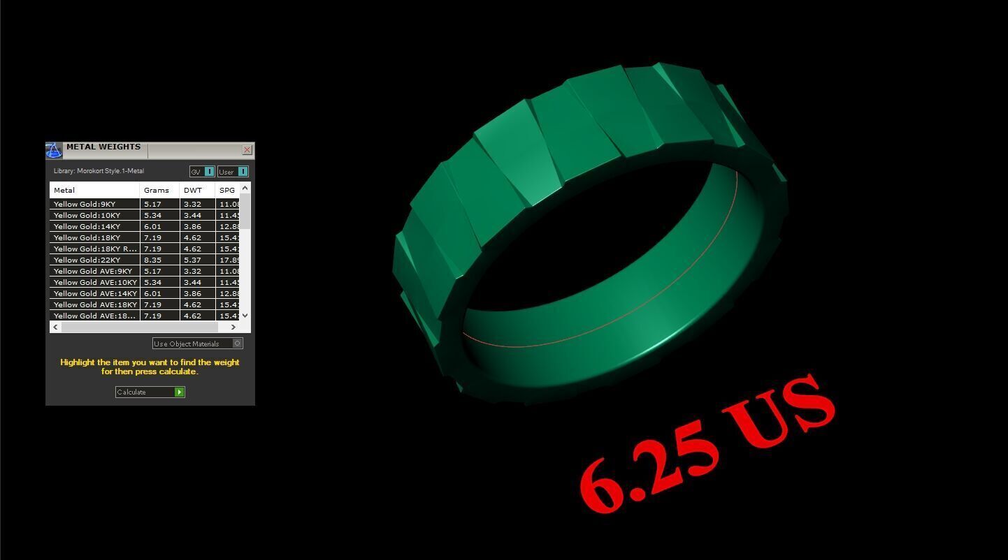 Popular Man Ring Jewelry 2MR041 3D model_2