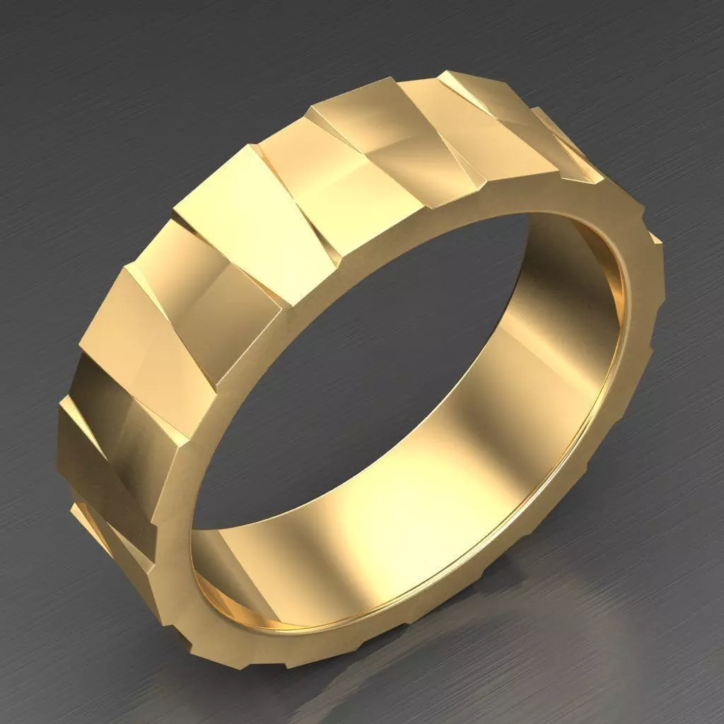 Popular Man Ring Jewelry 2MR041 3D model_0