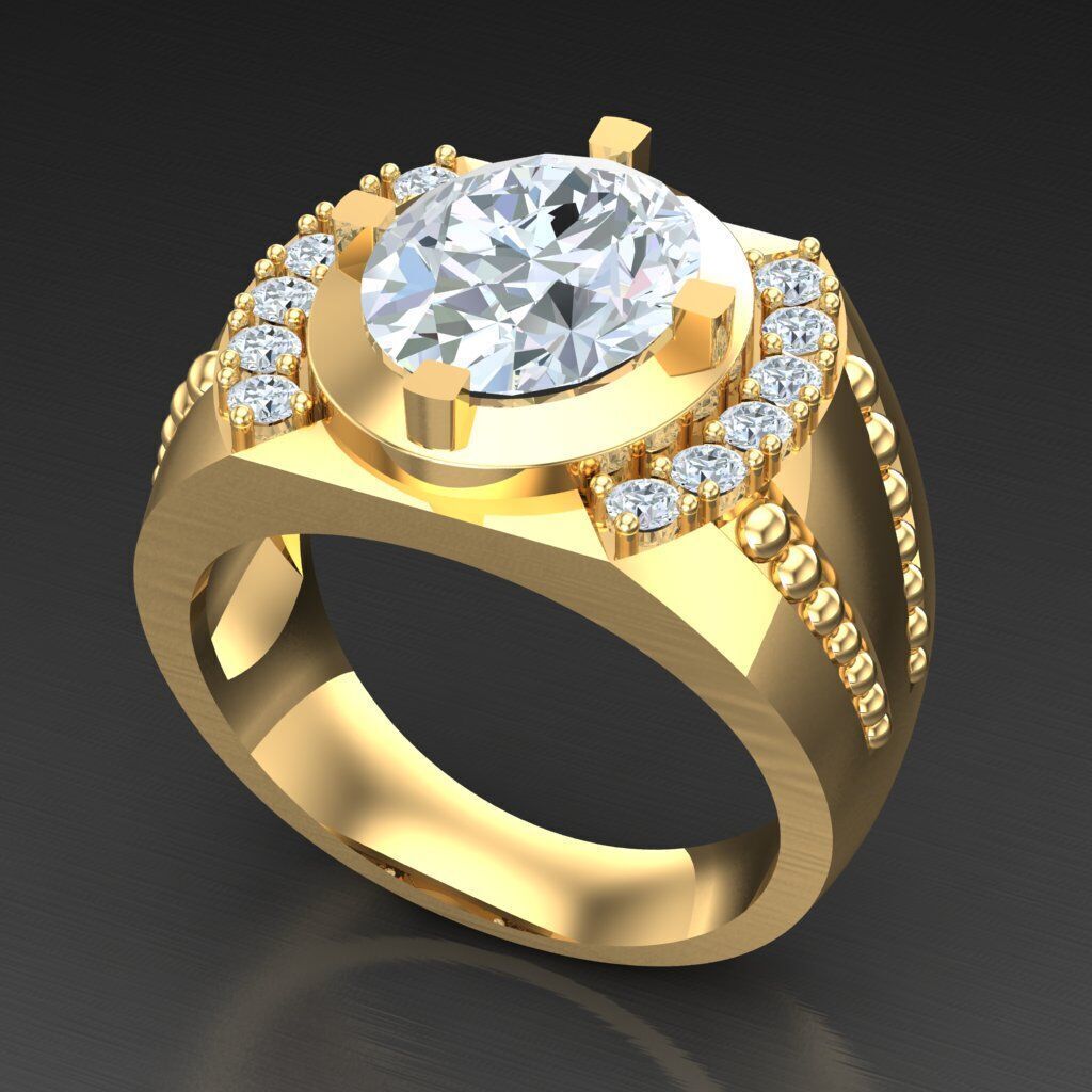 Man Ring New Design 3MR065 3D model_6