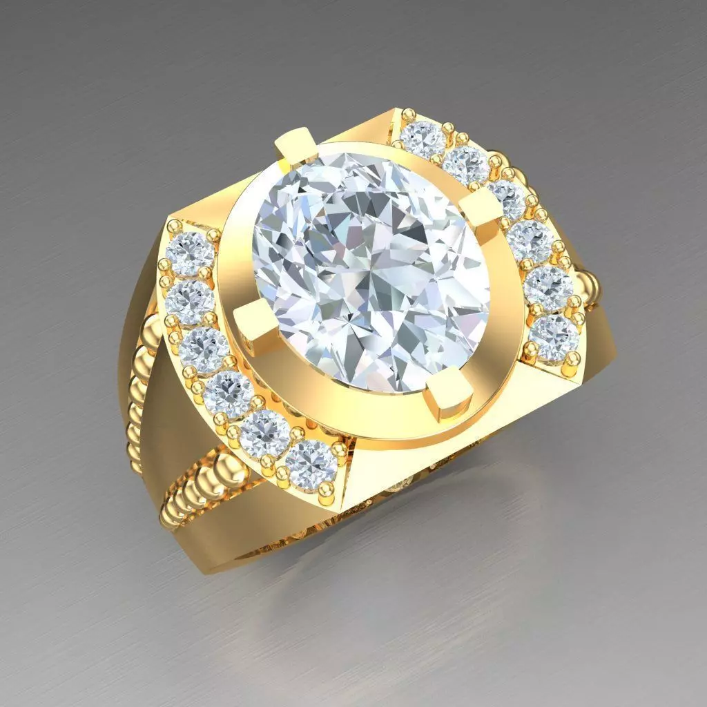 Man Ring New Design 3MR065 3D model_0