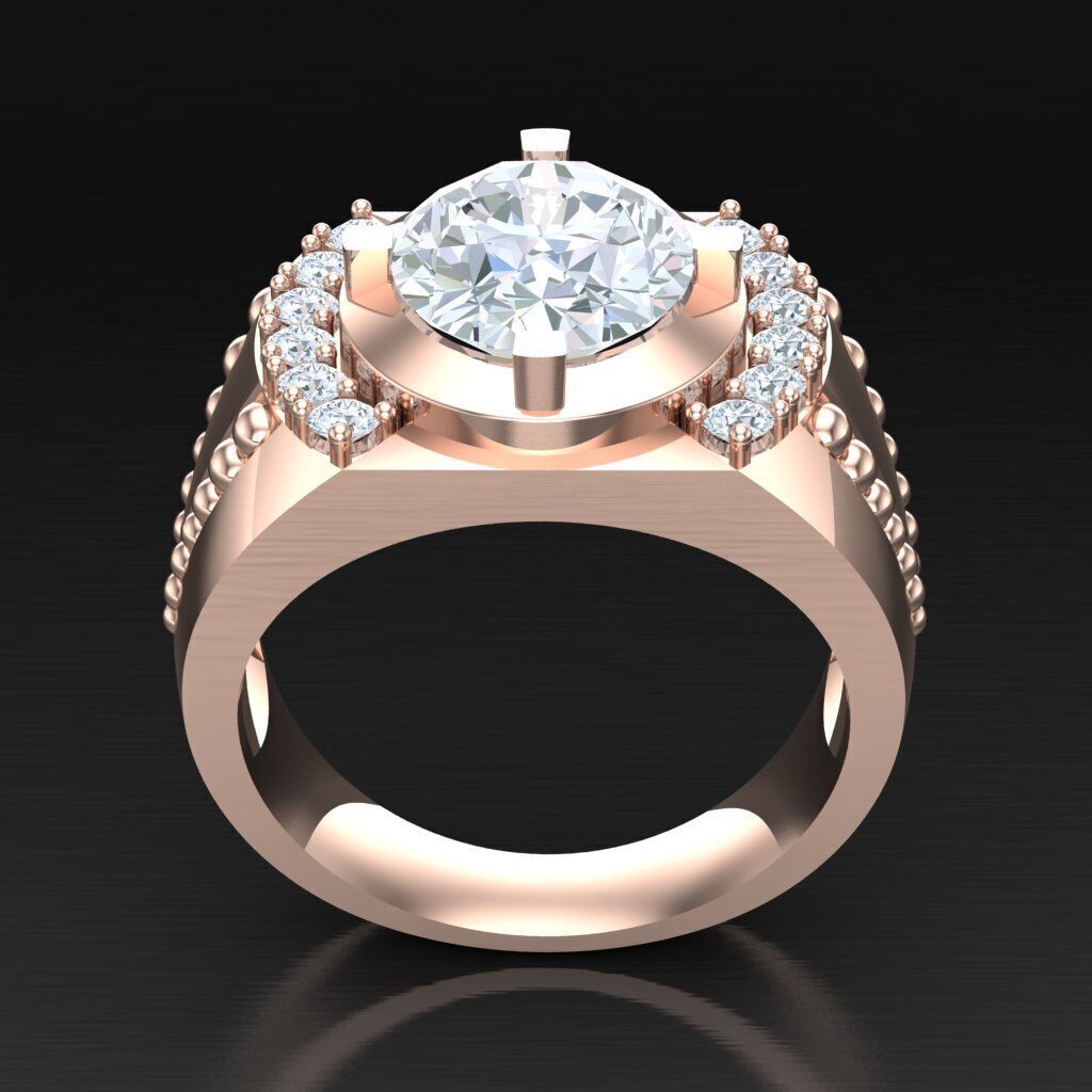 Man Ring New Design 3MR065 3D model_3