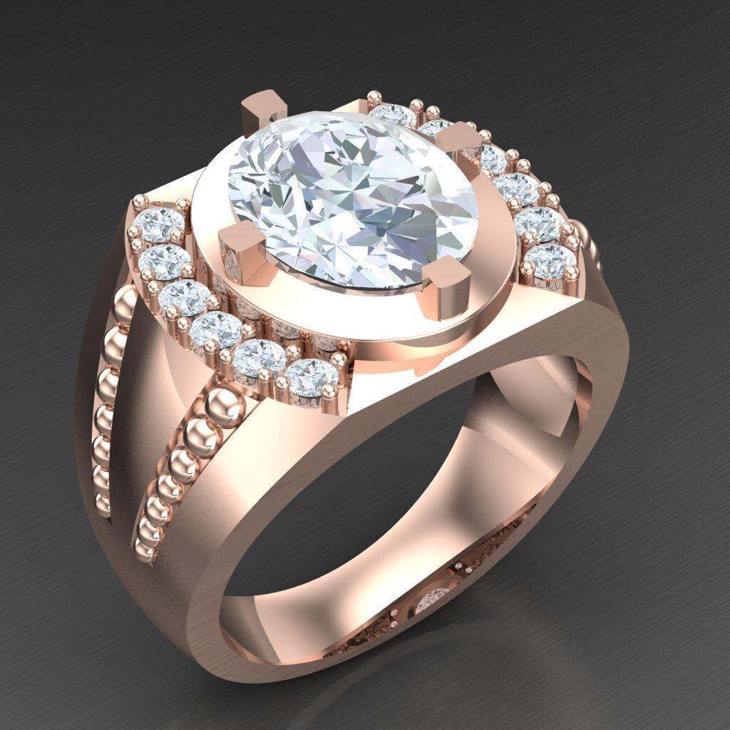 Man Ring New Design 3MR065 3D model_2