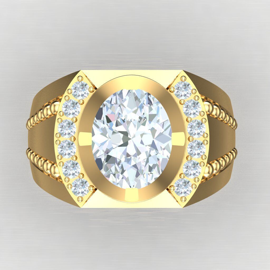 Man Ring New Design 3MR065 3D model_8