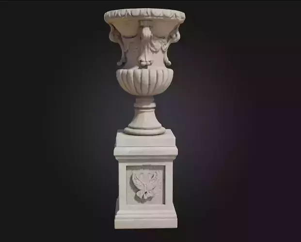 Ornate Stone Urn  Timeless Symbol of Elegance and Memory