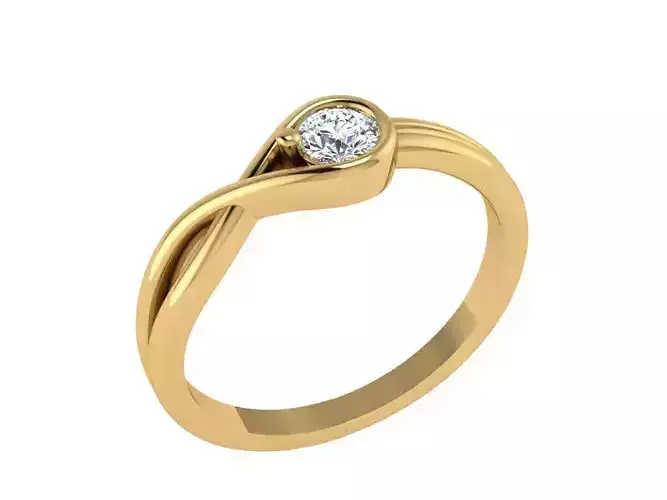 Engagement Ring with a Modern Twist