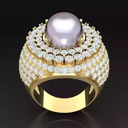 Top Diamond Men Ring STL 3DM 2MR028