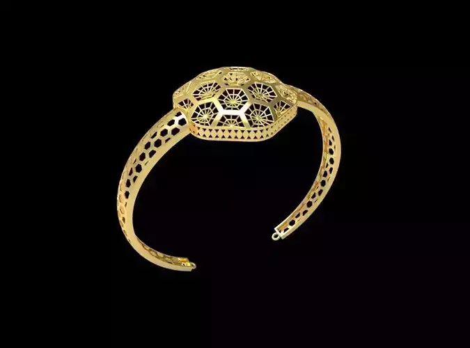 Fusion Gold Wristband RABBW02 3D print model