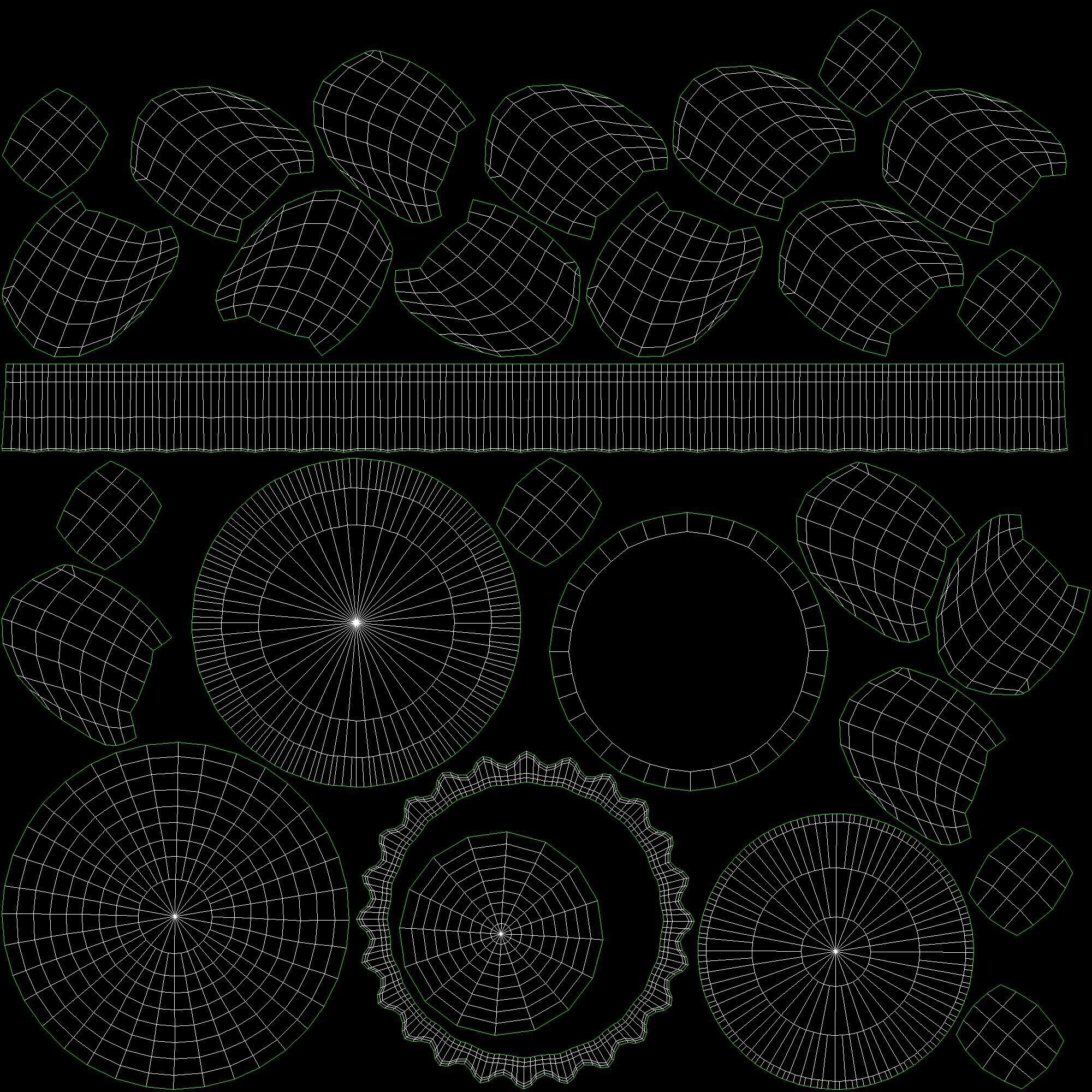 Dessert on a Tray with Rabbits 3D model_8