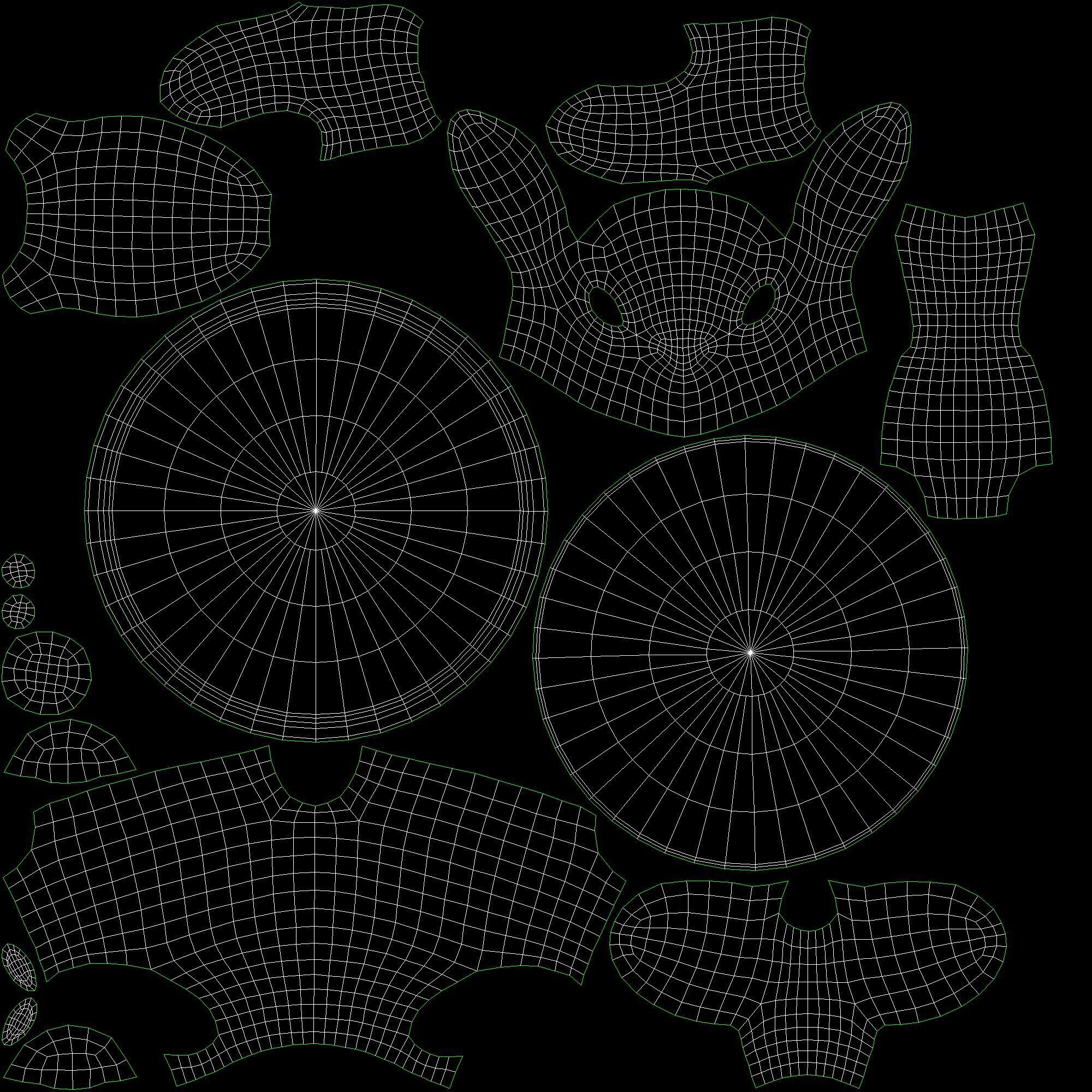 Dessert on a Tray with Rabbits 3D model_9