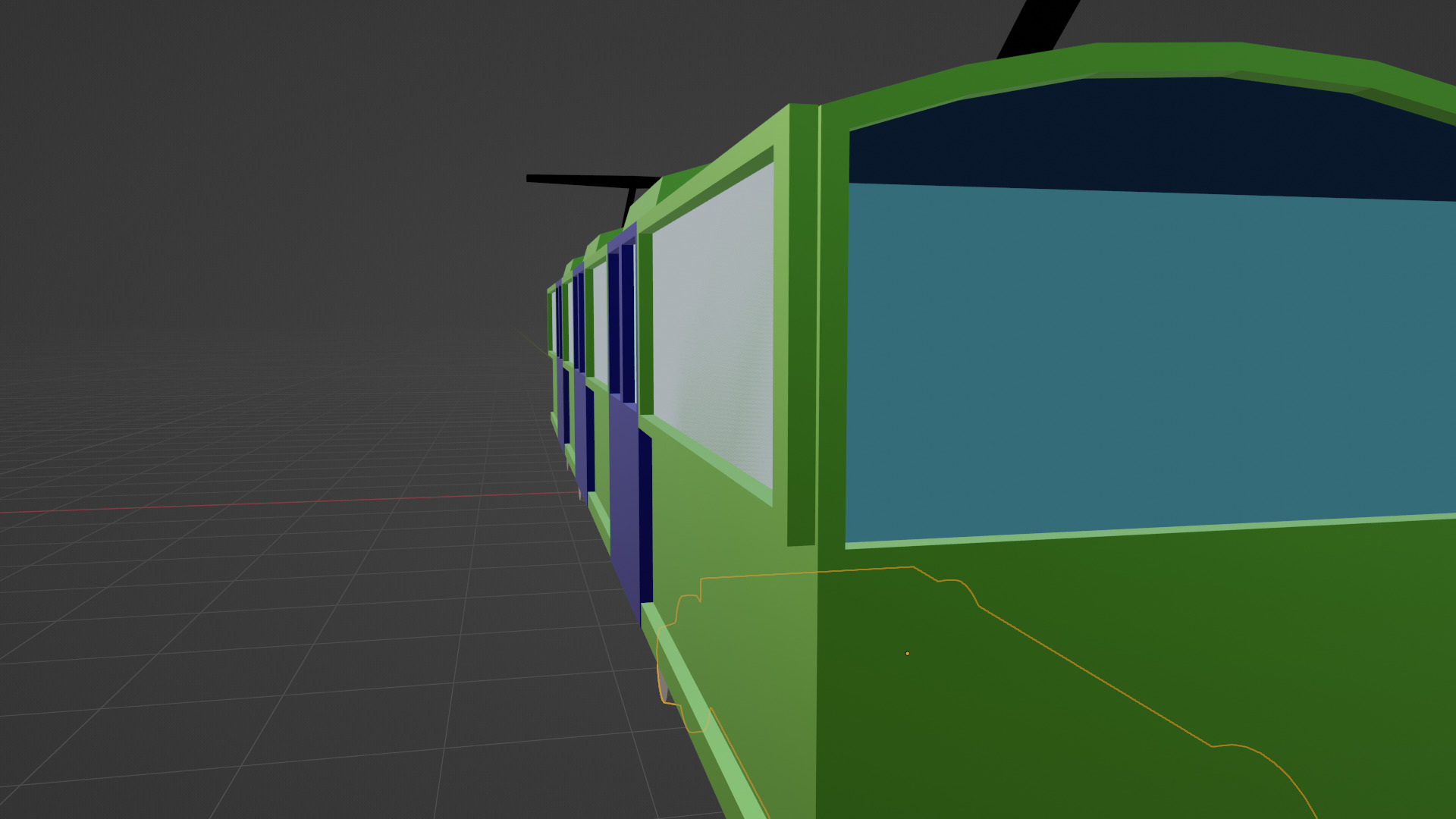 Cartoon Low Poly Train 01 Low-poly 3D model_5