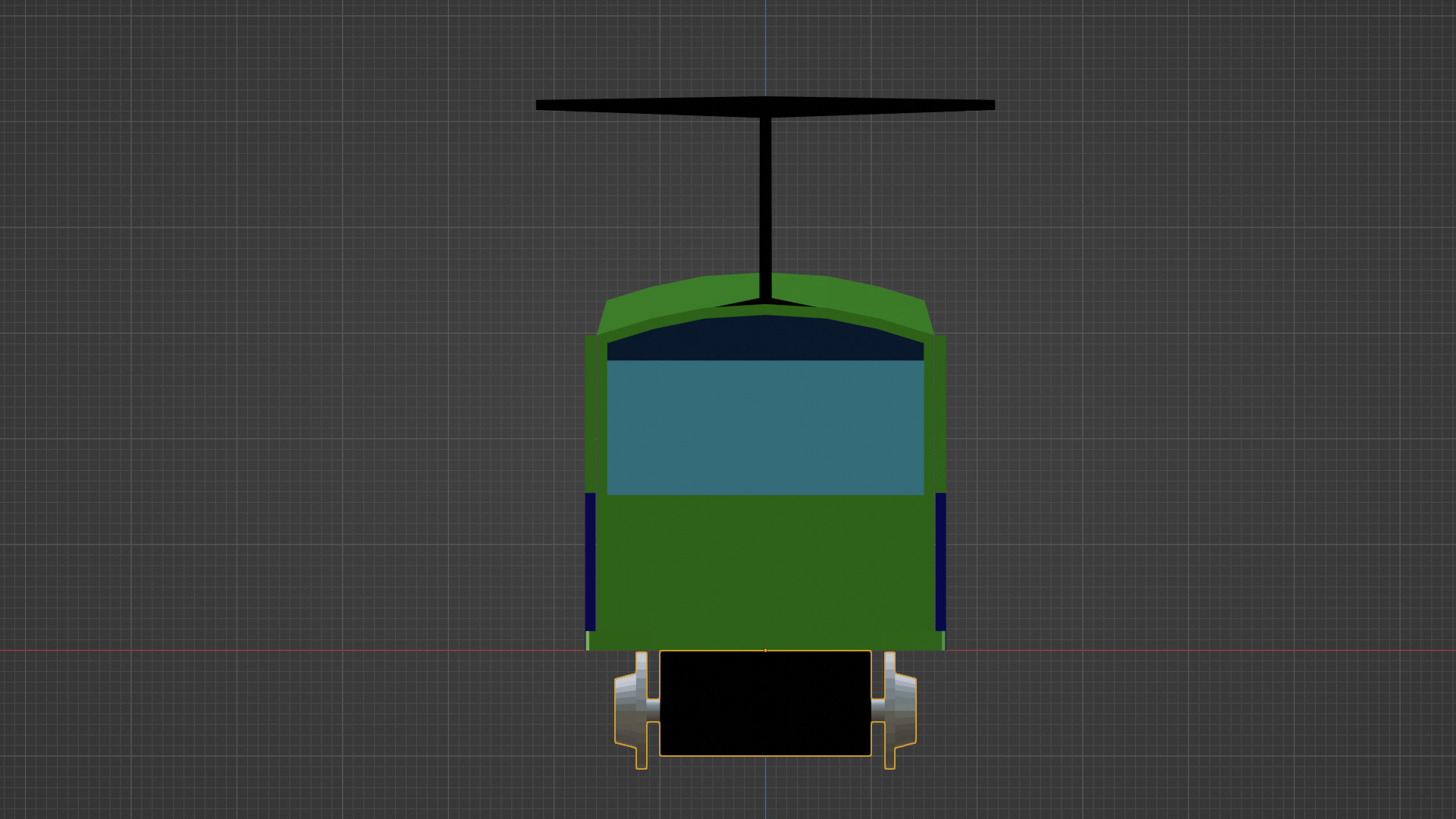 Cartoon Low Poly Train 01 Low-poly 3D model_6