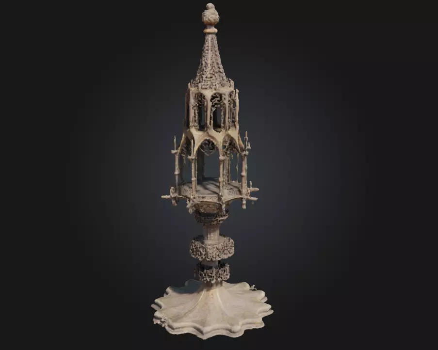 Gothic Reliquary Tower Sacred Architecture for Arcane Legends 3D model