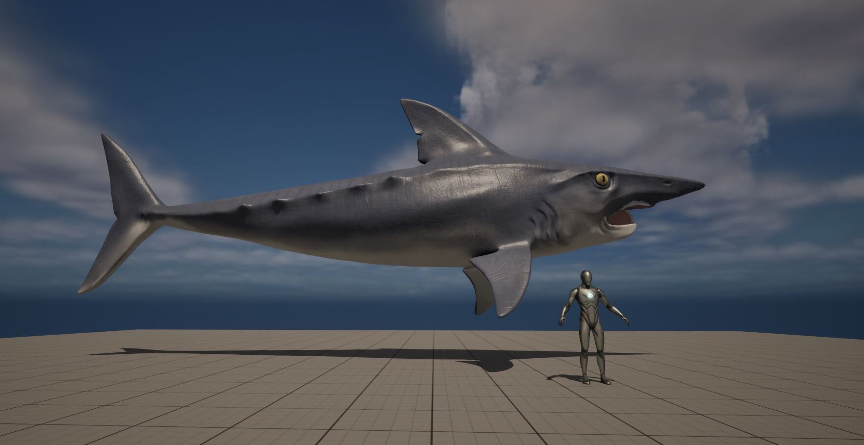 Helicoprion Low-poly 3D model_4
