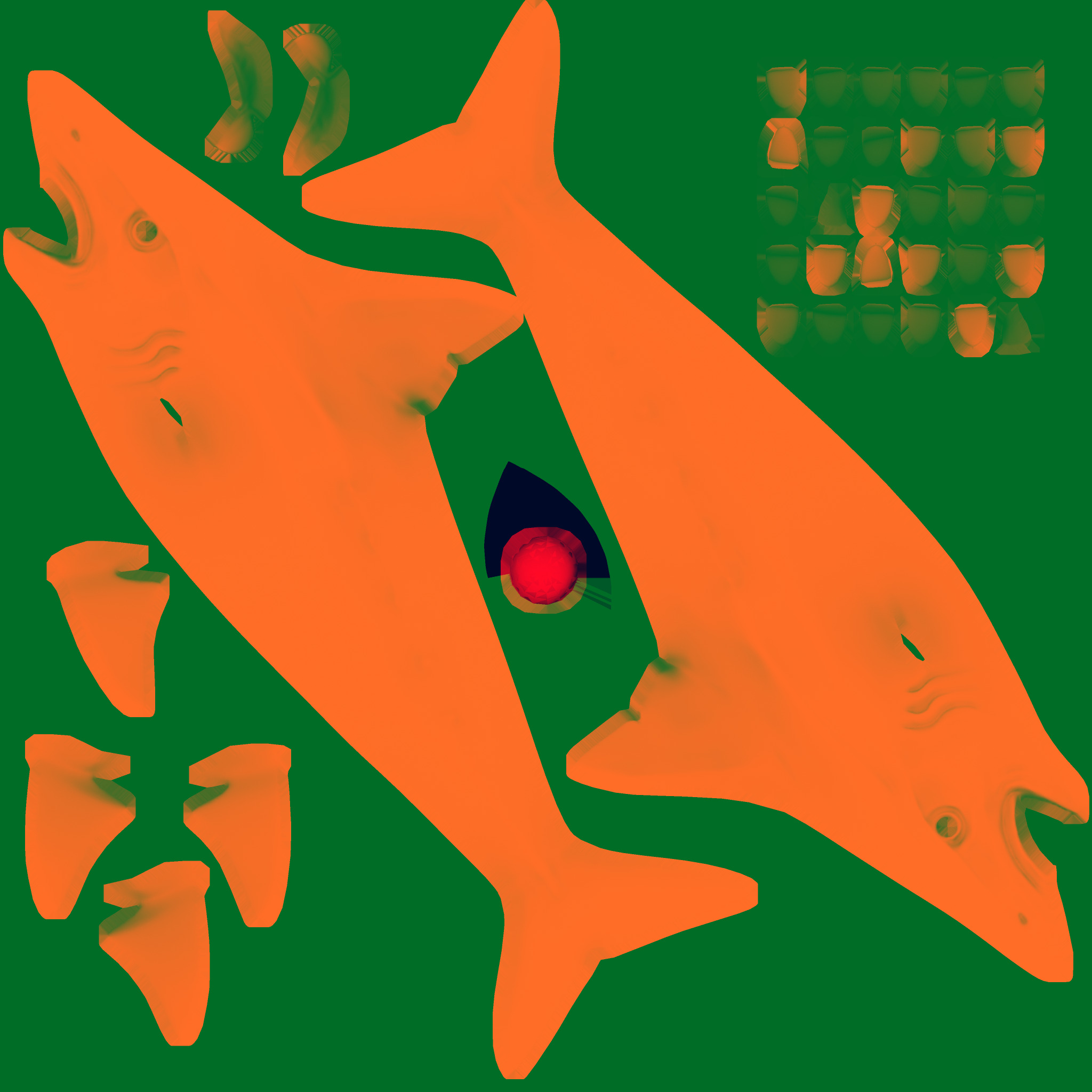 Helicoprion Low-poly 3D model_8