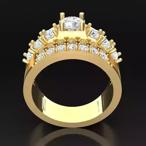 Top Diamond Men Ring STL 3DM 2MR023