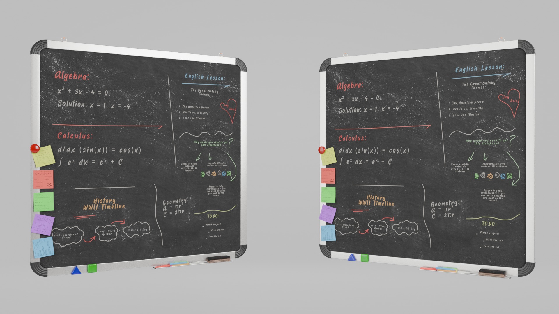 Complete Wall-Mounted Metal Writing Board Collection _29