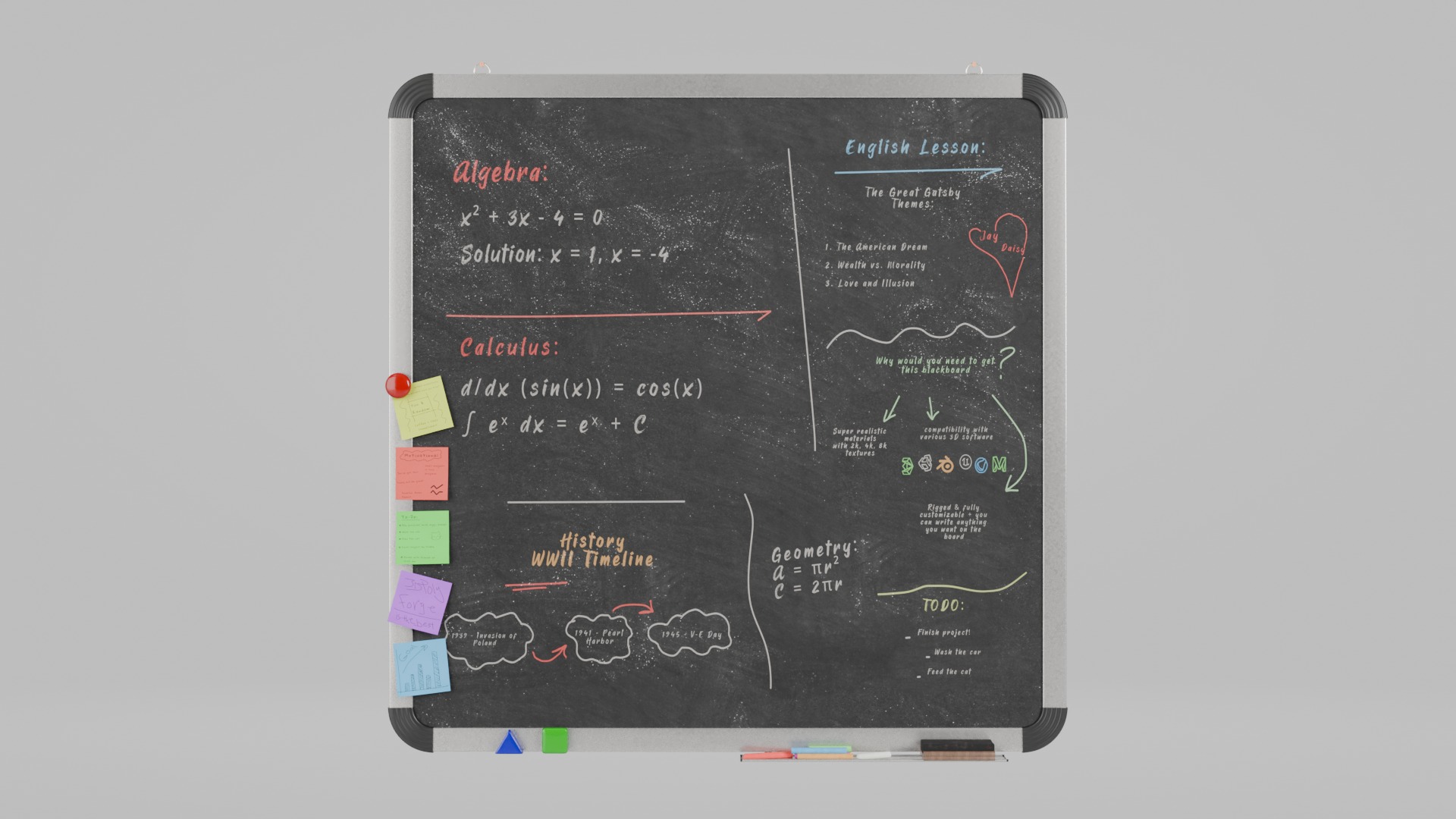 Complete Wall-Mounted Metal Writing Board Collection _26