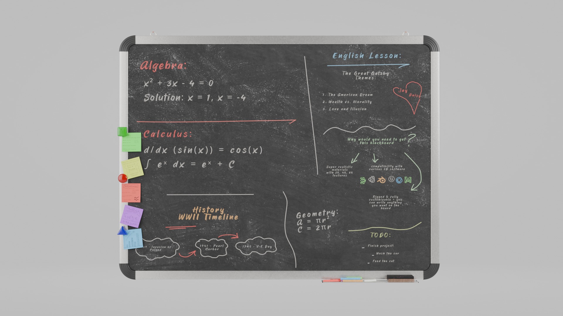 Complete Wall-Mounted Metal Writing Board Collection _9